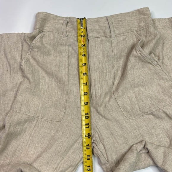 Abercrombie & Fitch Oatmeal Linen Chino Pants Size Small - Picture 7 of 12